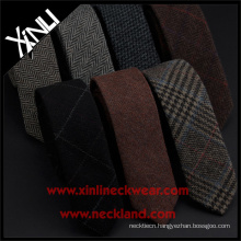 Skinny Wool Tie for 2015 Winter Wool Necktie Wedding Party